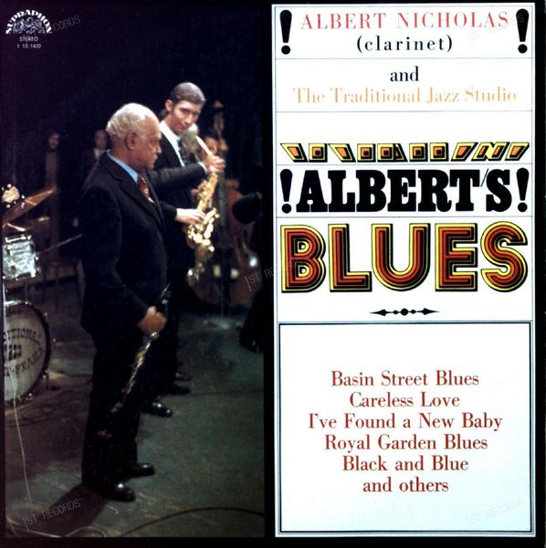 Albert Nicholas And The Traditional Jazz Studio - Albert's Blues LP 1974 (VG/VG)