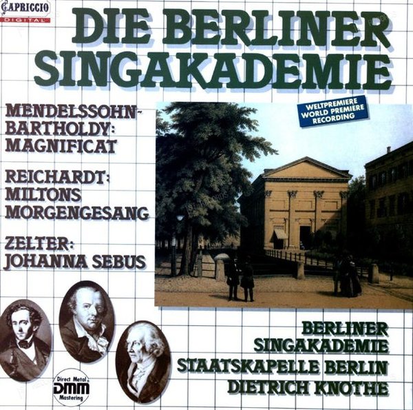 Reichardt, Zelter, Mendelssohn - Berliner Singakademie - Morgengesang... LP (VG/VG)