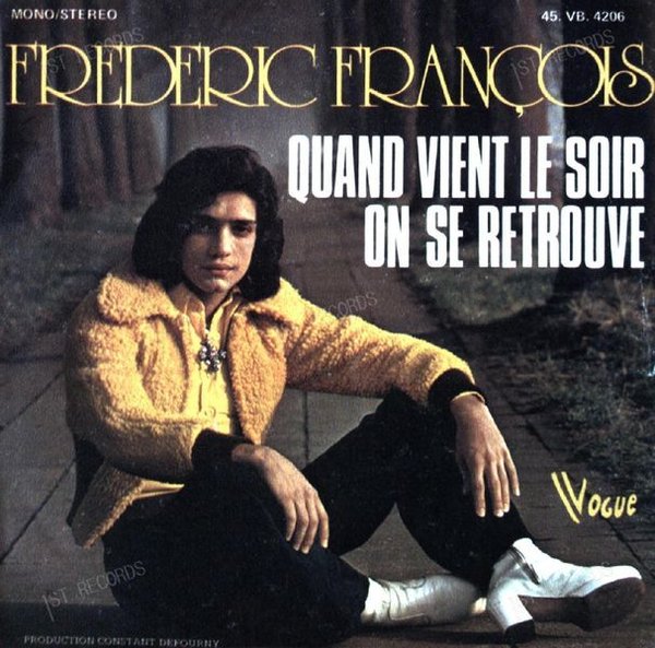Frederic François - Quand Vient Le Soir On Se Retrouve 7in 1973 (VG/VG)