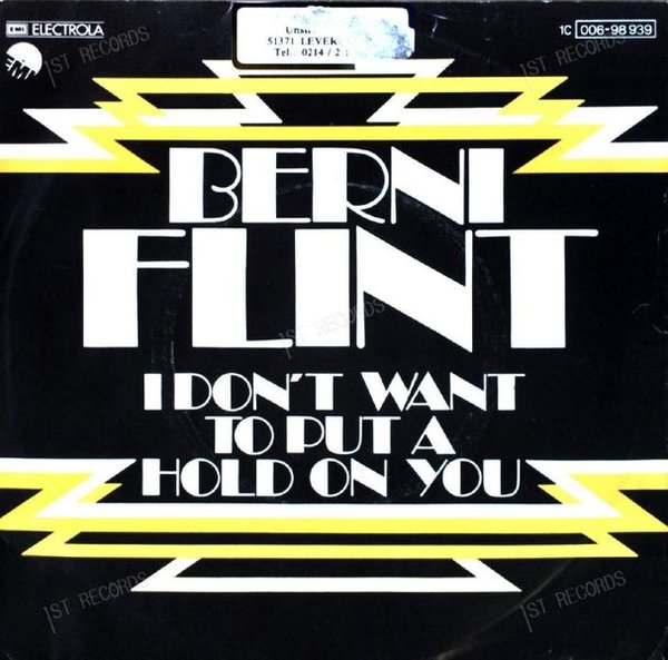 Berni Flint - I Don't Want To Put A Hold On You 7in 1977 (VG/VG)