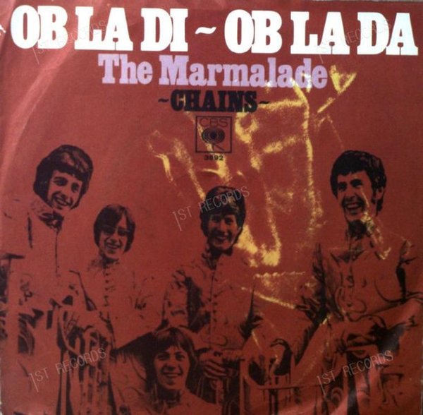 The Marmalade - Ob-La-Di Ob-La-Da / Chains 7in 1968 (VG+/VG)
