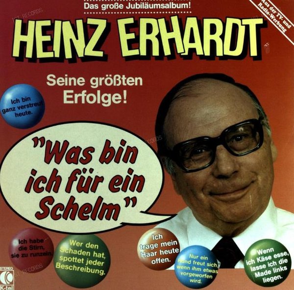 Heinz Erhardt - "Was Bin Ich Für Ein Schelm" LP 1984 (VG+/VG+)