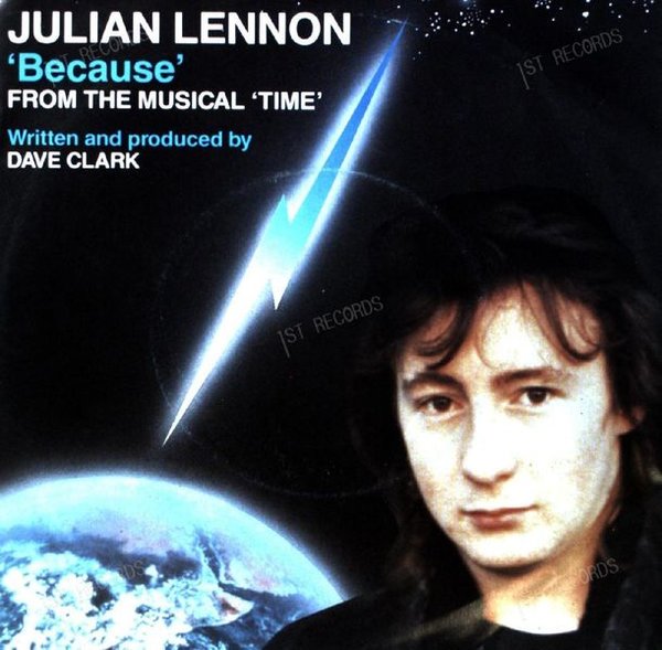 Julian Lennon - Because 7in 1985 (VG+/VG+)