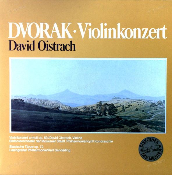 Oistrach, Dvořák - Violinkonzert Op. 53 / Slawische Tänze Op. 72 LP 1973 (VG+/VG+)