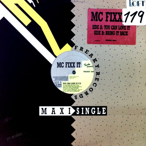 MC Fixx It - You Can Love It / Bring It Back Maxi 1991 (VG/VG)