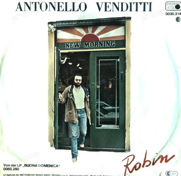Antonello Venditti - Robin 7in 1980 (VG/VG)