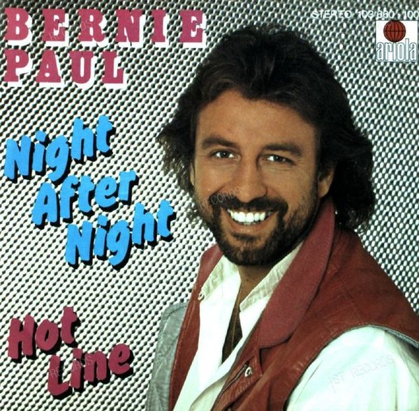 Bernie Paul - Night After Night / Hot Line 7in 1981 (VG+/VG+)