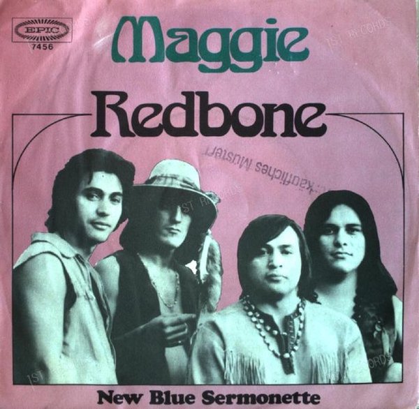 Redbone - Maggie / New Blue Sermonette 7in 1970 (VG/VG)