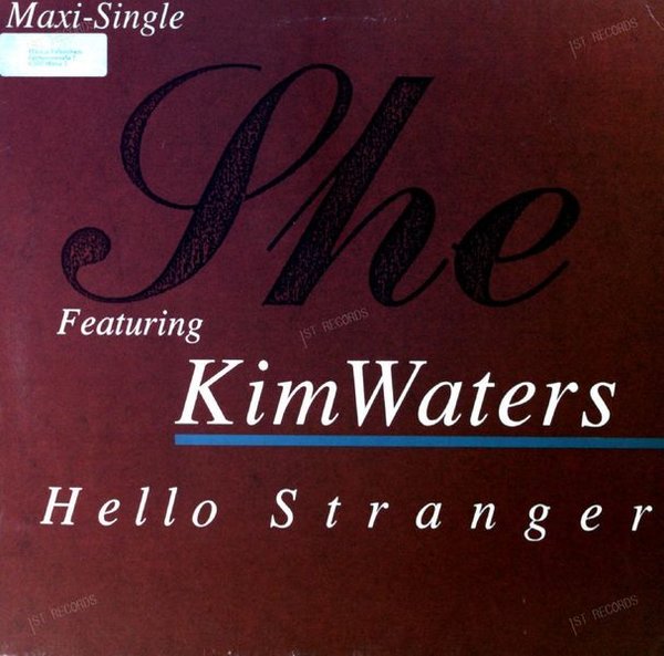 She Featuring Kim Waters - Hello Stranger Maxi 1990 (VG/VG)