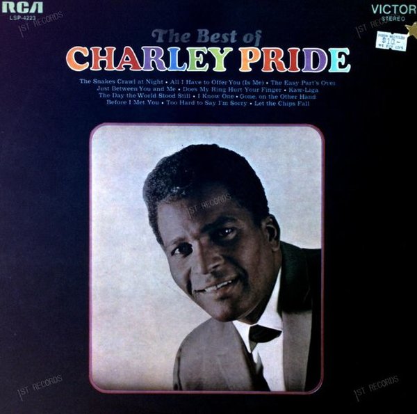 Charley Pride - The Best Of Charley Pride LP 1969 (VG+/VG+)
