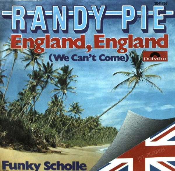 Randy Pie - England, England (We Can't Come) 7in 1976 (VG+/VG+)