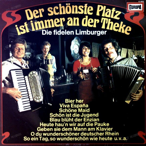 Die Fidelen Limburger - Der Schönste Platz Ist Immer An Der Theke LP 1974 (VG/VG)
