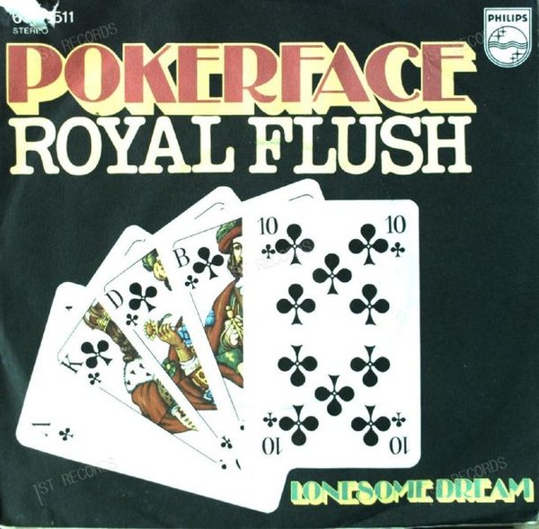 Royal Flush - Pokerface GER 7in 1976 (VG+/VG-)