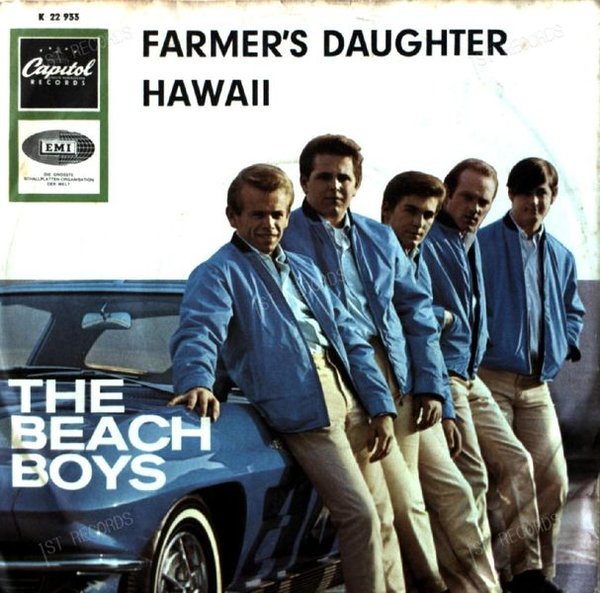 The Beach Boys - Farmer's Daughter / Hawaii GER 7in 1965 (VG/VG)