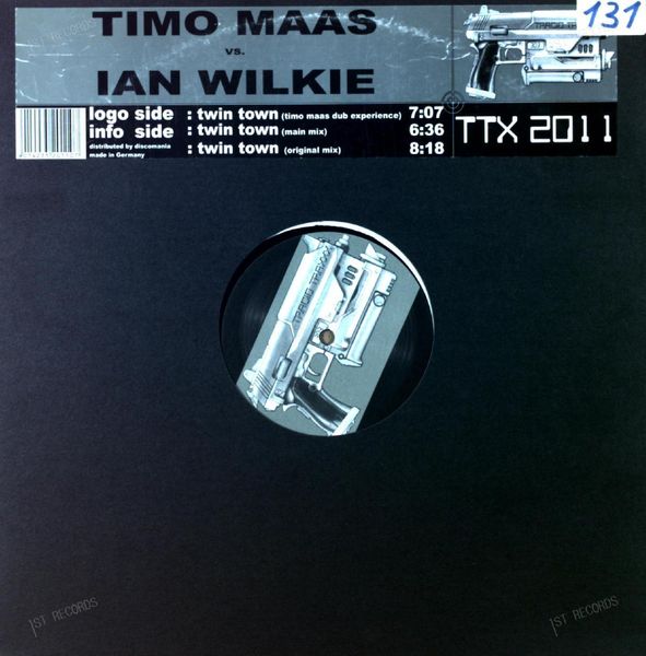 Timo Maas vs. Ian Wilkie - Twin Town Maxi 1999 (VG+/VG+)