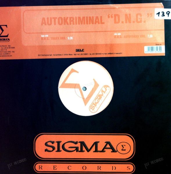 Autokriminal - D.N.G Maxi 2003 (VG+/VG+)
