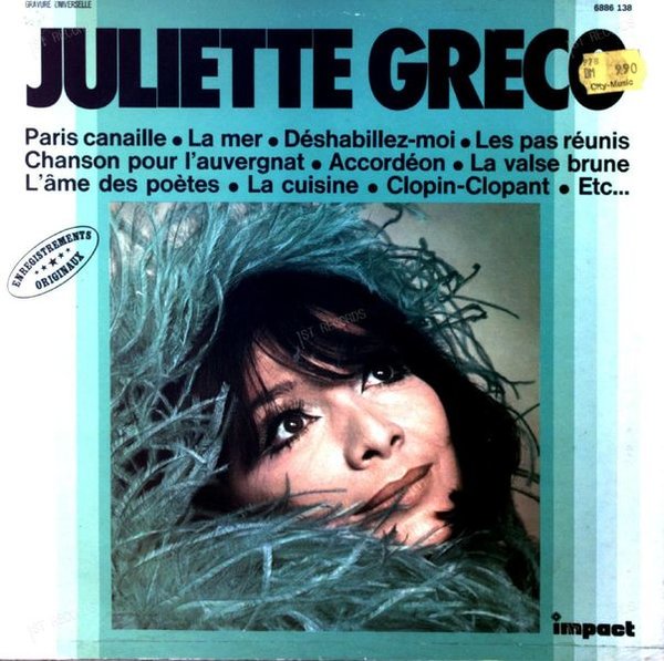 Juliette Gréco - Juliette Gréco LP 1966 (VG/VG)