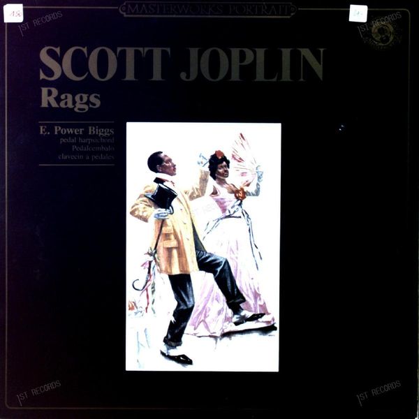 Scott Joplin, E. Power Biggs - Rags LP 1983 (VG/VG)