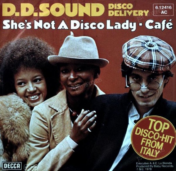 D.D. Sound - She's Not A Disco Lady / Cafè 7in 1978 (VG+/VG+)