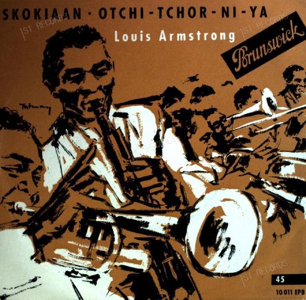 Louis Armstrong - Skokiaan ⦁ Otchi-Tchor-Ni-Ya 7in 1956 (VG/VG)