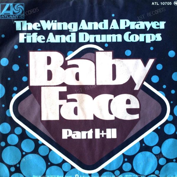The Wing And A Prayer Fife And Drum Corps - Baby Face Part I+II 7in 1976 (VG+/VG+)