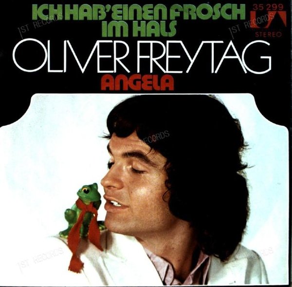 Oliver Freytag - Ich Hab' Einen Frosch Im Hals / Angela 7in 1971 (VG/VG)