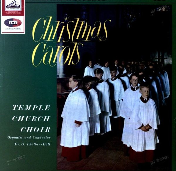 Temple Church Choir, George Thalben-Ball - Christmas Carols LP 1959 (VG/VG)