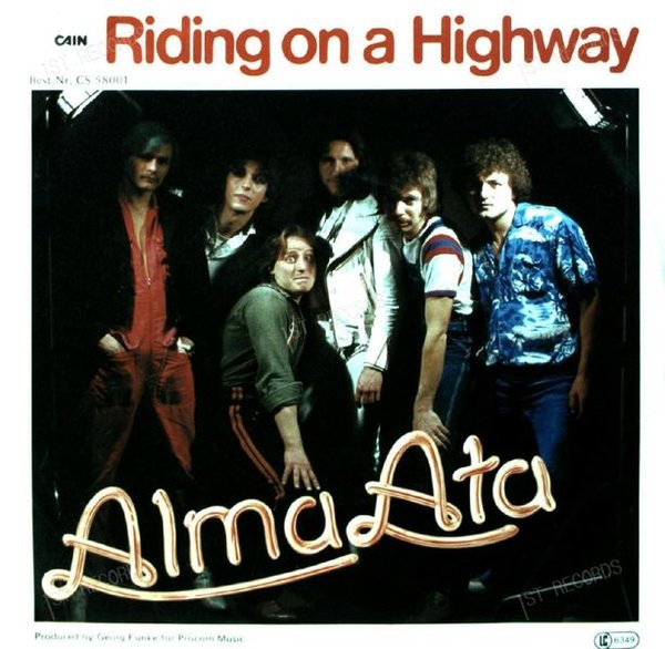 Alma Ata - Riding On A Highway 7in (VG/VG)