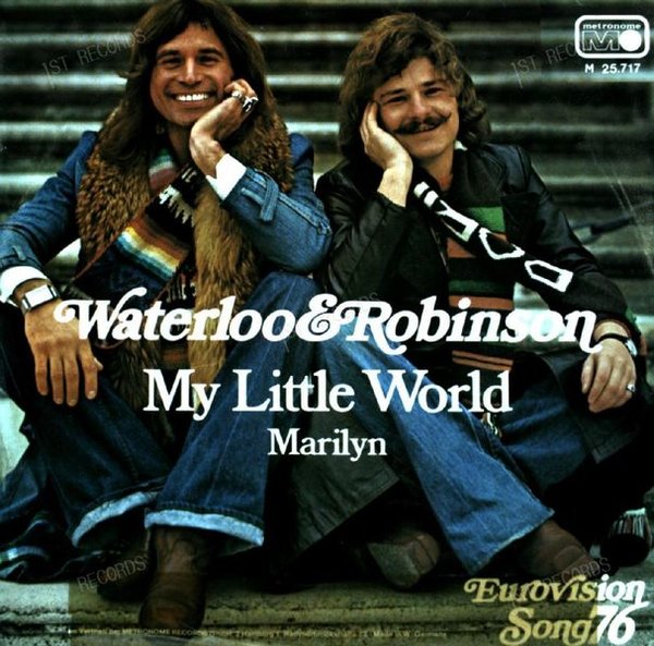Waterloo & Robinson - My Little World / Marilyn 7in 1976 (VG/VG)