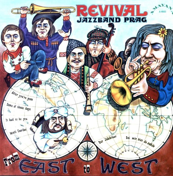 Revival Jazzband Prag - From East To West LP 1974 (VG/VG)