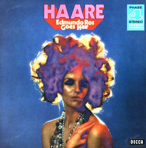 Edmundo Ros - Haare - Edmundo Ros Goes Hair LP 1970 (VG/VG)