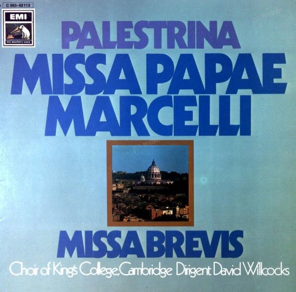 Palestrina - Willcocks - Missa Papae Marcelli / Missa Brevis LP 1971 (VG+/VG+)