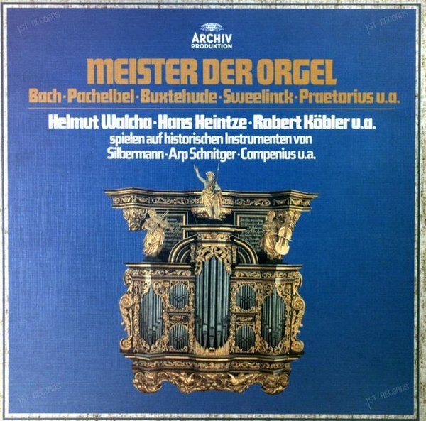 Helmut Walcha, Hans Heintze, Robert Köbler - Meister Der Orgel 5LP 1980 (VG+/VG+)