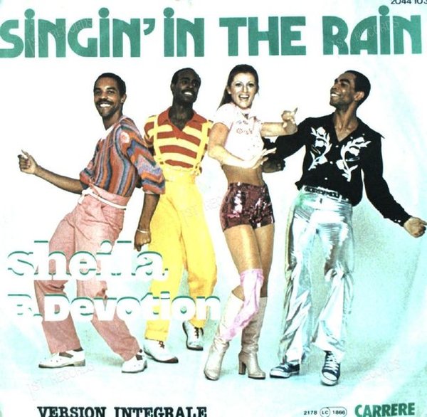Sheila & B. Devotion - Singing In The Rain 7in 1978 (VG+/VG+)