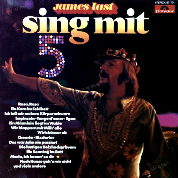 James Last - Sing Mit 5 LP 1976 (VG+/VG+)