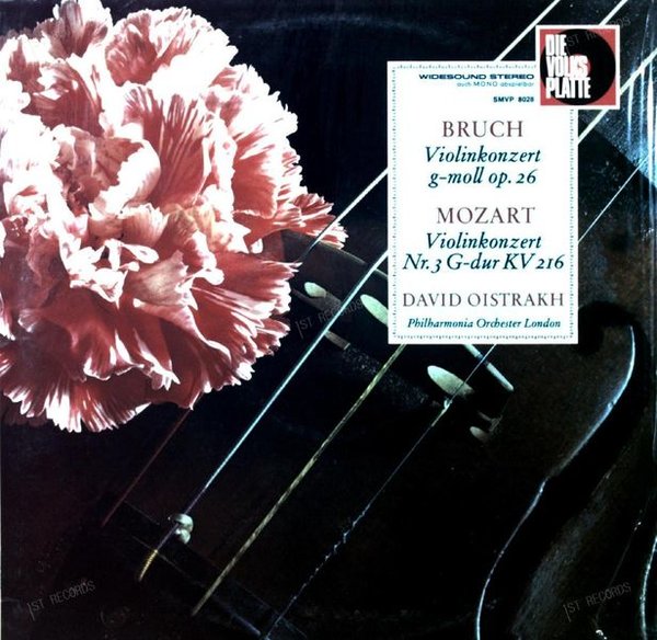 Oistrakh, Bruch, Mozart - Violinkonzert G-Moll Op. 26 / Nr. 3 G-Dur LP (VG/VG)