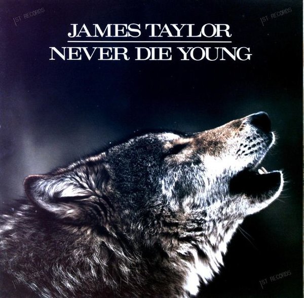 James Taylor - Never Die Young LP + OIS 1988 (VG+/VG+)
