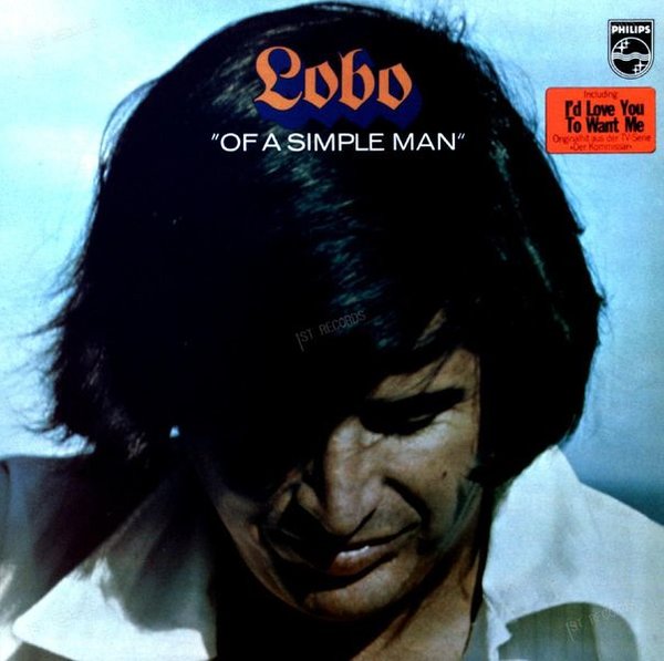 Lobo - "Of A Simple Man" LP 1972 (VG+/VG+)