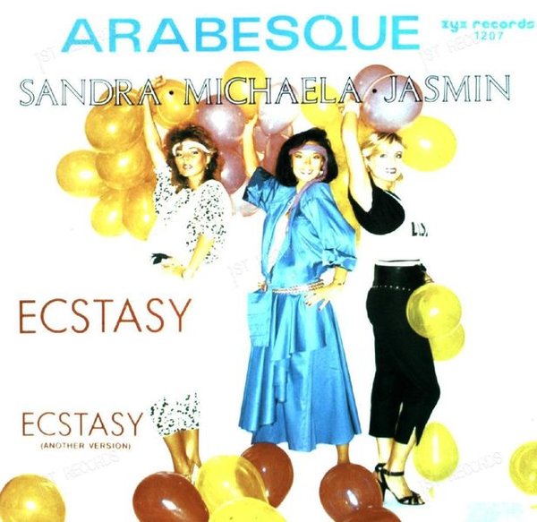 Arabesque - Ecstasy 7in 1986 (VG+/VG+)