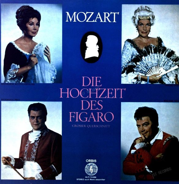Mozart - Die Hochzeit Des Figaro (Großer Querschnitt) LP (VG+/VG+)