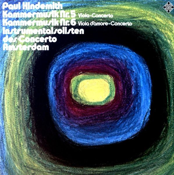 Hindemith - Kammermusik Nr. 5 Viola-Concerto & 6 Viola d´amore-Concerto LP (VG/VG)