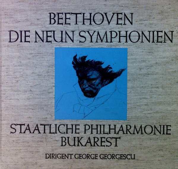 Beethoven - Staatliche Philharmonie Bukarest - Die Neun Symphonien 6LP 1974 (VG+/VG+)