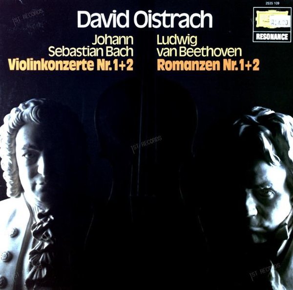Oistrach - Bach / Beethoven - Violinkonzerte Nr. 1+2 / Romanzen Nr. 1+2 LP (VG/VG)