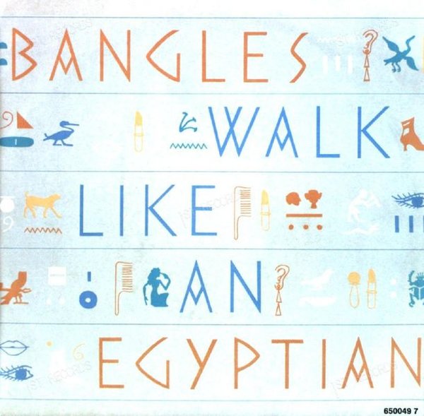 Bangles - Walk Like An Egyptian 7in 1986 (VG/VG)