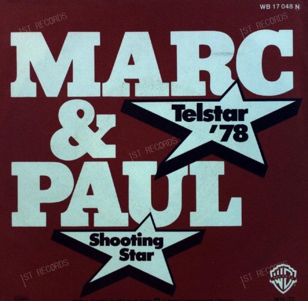 Marc & Paul - Telstar / Space Melody 7in 1977 (VG+/VG+)