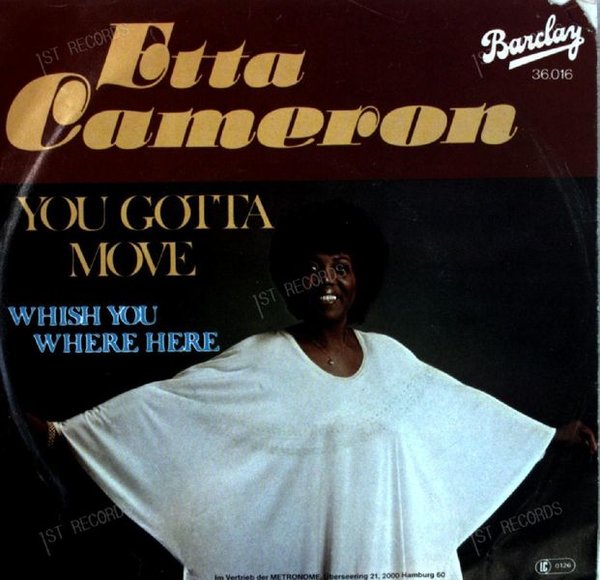 Etta Cameron - You Gotta Move 7in 1977 (VG/VG)