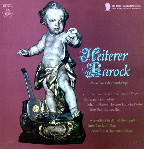 Parolari & Jucker-Baumann - Heiterer Barock (Werke Für Oboe Und Orgel) LP (VG/VG)