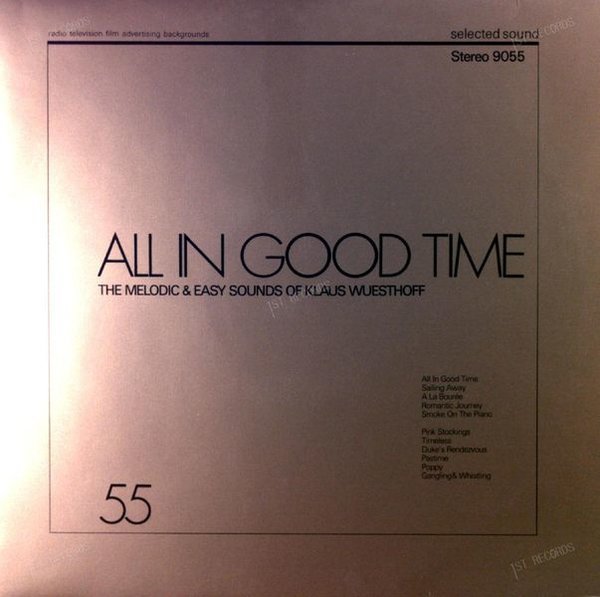 Orchestra Klaus Wuesthoff - All In Good Time LP 1976 (VG+/VG+)