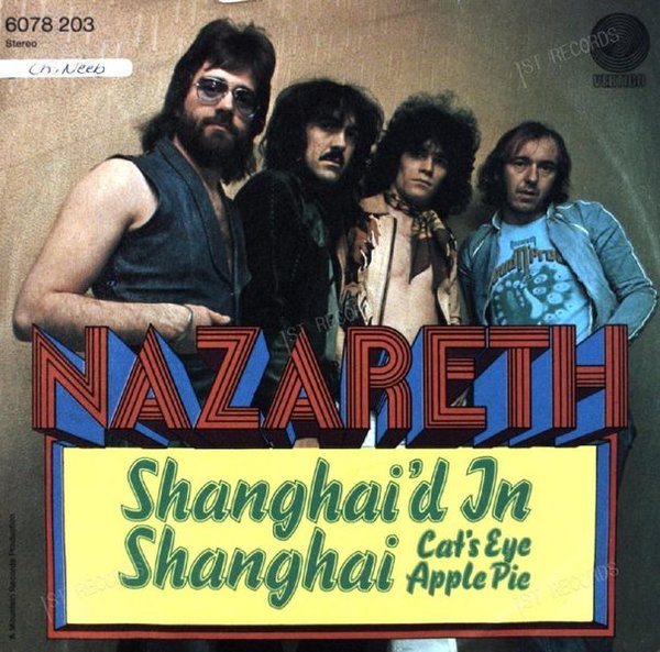 Nazareth - Shanghai'd In Shanghai 7in (VG/VG)