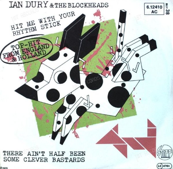 Ian Dury And The Blockheads - Hit Me With Your Rhythm Stick 7in (VG/VG)